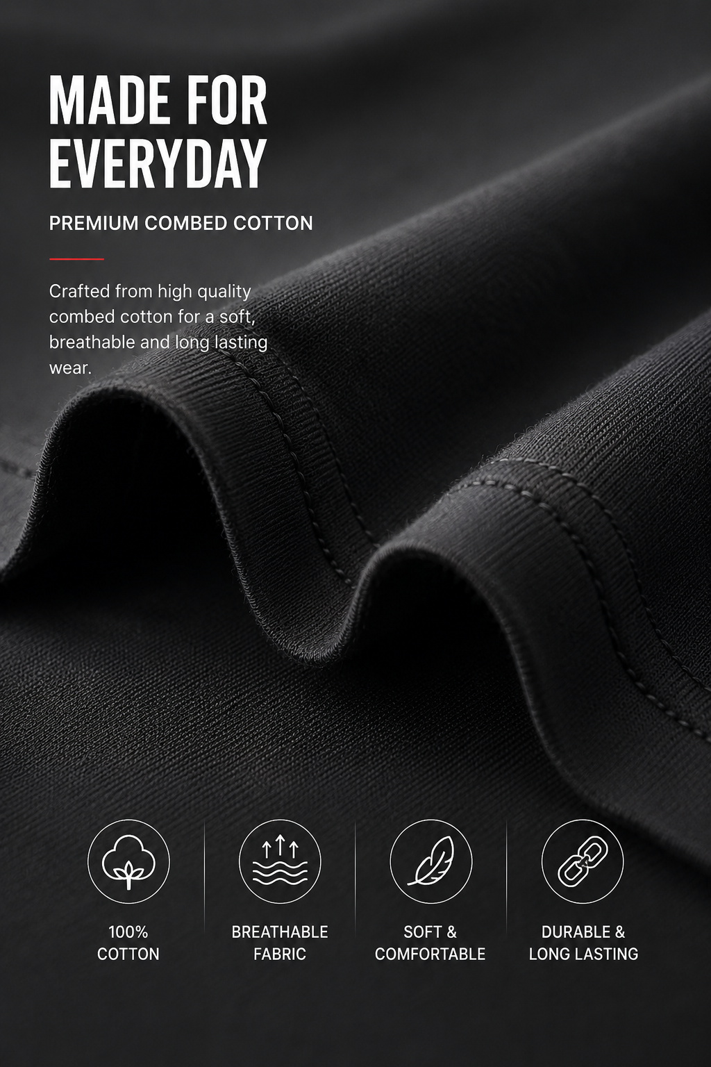 Premium combed cotton fabric
