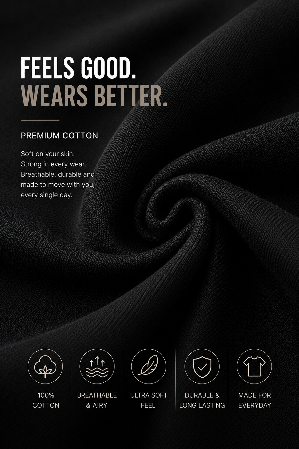 Soft and breathable cotton fabric